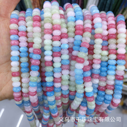 5X8Mm Natural Stone Agate Spacer Beads Abacus Beads Spacer Beads Loose Beads Handmade DIY Necklace Bracelet Jewelry Batch