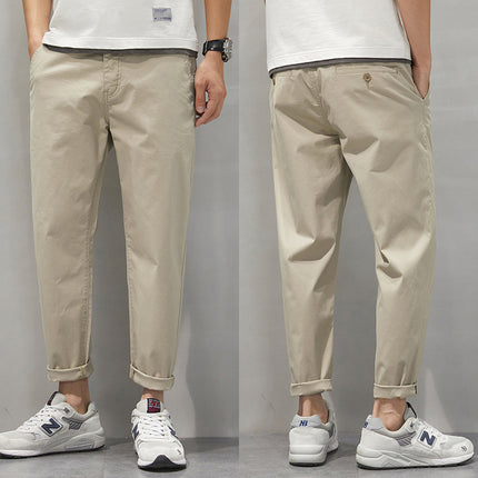 Spring and Summer Thin plus size Casual Pants Men's Loose Trendy Chubby Business Men's Pants Plus-sized 110.00kg Chubby Trendy Pants