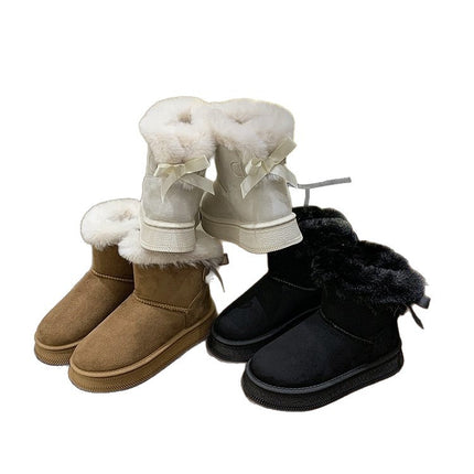 Northeast Thick-Soled Cold-Resistant Snow Boots for Women 2025 New Winter Fleece-Lined Thickeneded Waterproof Anti-Slip Arctic Outdoor Boots 42