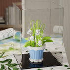Lily of the valley potted acrylic [color box]]