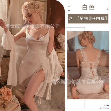 Meilikou popular online popular suspender skirt spring and summer sexy pajamas nightdress slimming plus size suit dress 1932