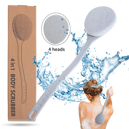 in stock strong decontamination scrubbing artifact soft material bath wipe deep cleaning exfoliating long handle brush