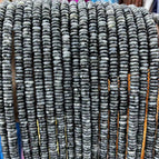 2x6mm (about 150 pieces) / Black glitter