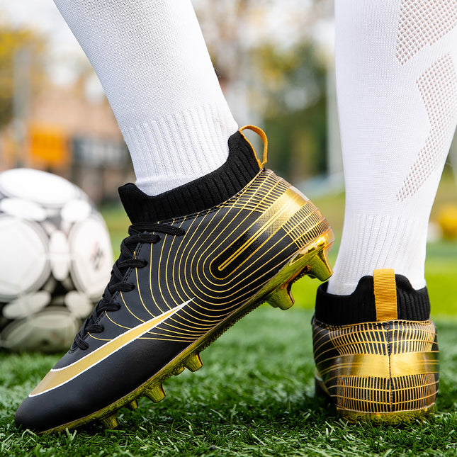 Cross-border Golden Football Shoes Men's TF Broken Nails Adult Competition AG Spike sneaker Wholesale