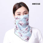 Chiffon butterfly flower light blue