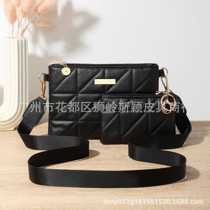 New Trendy Bags New Two-Piece Women's Bag Versatile Crossbody Bag Multi-Functional Embroidered Shoulder Bag with Small Wallet