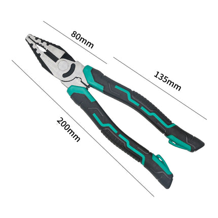 Multifunctional wire stripping pliers pointed mouth miter pliers 8 inch vice electrical wire stripping pliers eccentric labor-saving and durable