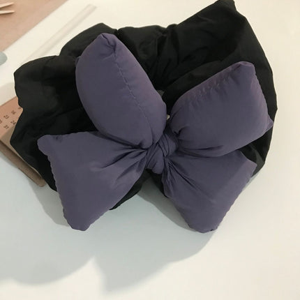 Chubby Cotton Bow Color Fluffy Large Intestine Hair Ring Cute Girl Sense Hair Rope New Style Hair Accessories for Women