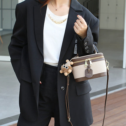 Advanced Texture Bag 2025 New Niche Design Makeup Box Bag Crosbody Portable Bucket Bag Without Pendant