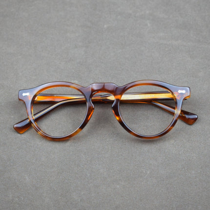 New cross-border plate glasses retro frame round frame cross-border Europe and the United States personality fashion 1128 can be equipped with myopia old