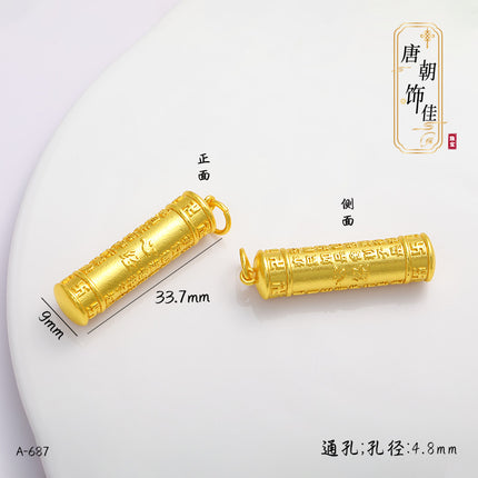 Long-standing Vietnamese gold diy accessories Fushun Gourd Taisui Ping An Lock Ruyi Shangui Wealth Pendant for Women