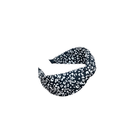 Korean Style Wide-Brimmed Leopard Print Headband for Women to Press Hair, Wash Face and Apply Facial Mask Headband Internet Celebrity Autumn and Winter Cross-Border Retro Hairpin Hair Accessories