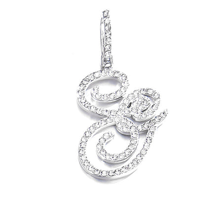 Foreign trade popular products full diamond hip hop jewelry grass letter pendant melon seed buckle Cuban chain accessories Amazon exclusive