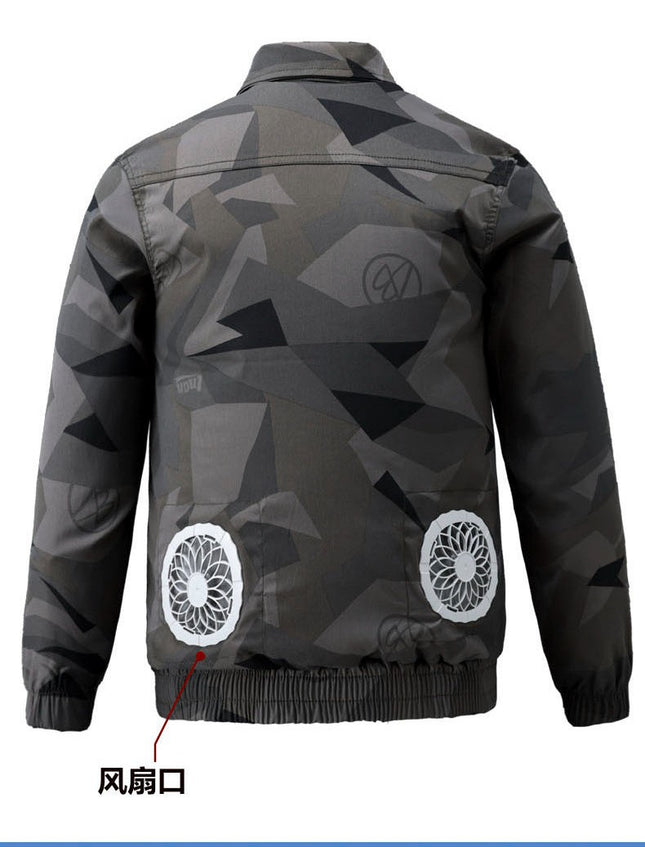 Summer Cooling Air-Conditioned Clothing, Heatstroke Prevention and Cooling, Construction Site Workers' Labor Protection Workwear, Same Style Outdoor Welder Clothing for Men and Women