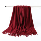 Wine red / Aa wool 330g (200*70cm)