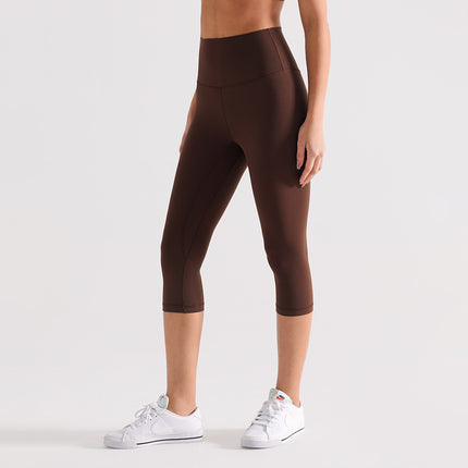 Runa Pulse Brushed Non-Stick Yoga Pants Women's Moisture-Absorbent Running and Cycling Fitness Sports Tight Cropped Pants