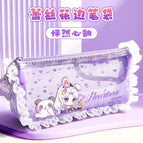 Zheer sister lace pencil case-purple