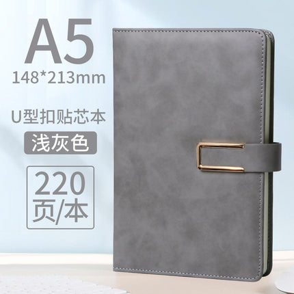 High-Looking A5 Notebook Imitation Leather Hand Ledger Thickeneded Conference B5 Simple Business Notepad Custom Logo