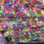 Mixed colors randomly / 44 hearts 8*10mm 0.5kg about 2200 pieces