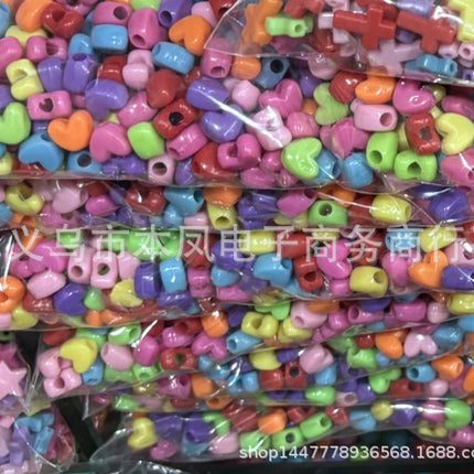 solid color color beads diy bracelet string loose beads material children beaded handmade keychain jewelry accessories