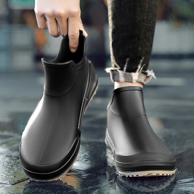 Rain Boots Men's 2025 New Spring Kitchen Chef Wear-Resistant Outdoor Fishing Labor Protection Water Shoes