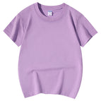 Children's short-sleeved t-shirt children's purple / 100cm