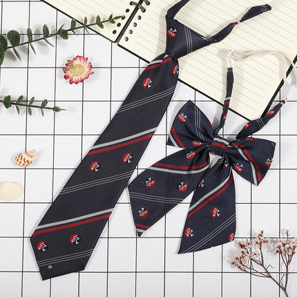 Japanese Plaid JK Tie Tie Set Women's College Style Graduation Photo Free Accessories Korean Style Bow Mariners Suit