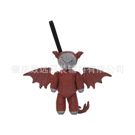 Exquisite Fashion Sparkling Diamond Wings Small Dragon Bag mini mini Bag Rhinestone Decoration Bag