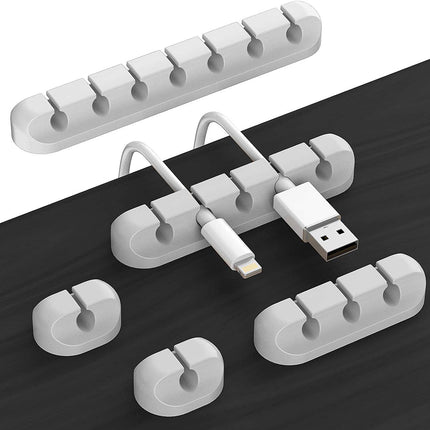 New desktop charging data cable holder multi-port creative storage wire silicone cable organizer hub