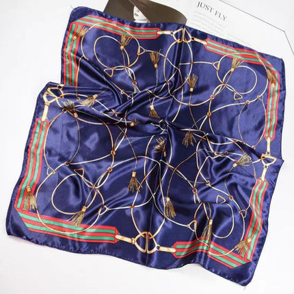 Nice-Looking Small Silk Scarf Korean Ins Style Versatile Fashionable Spring & Fall Decorative Square Scarf Tied Hair Tied Bag Thin Scarf