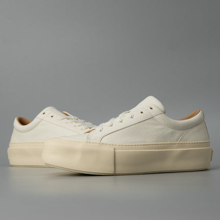 Thick Sole Board Shoes No. 2 New Business White Casual Simple Trendy Shoes Cowhide Men's Explosive Genuine Leather Low-top Board Shoes