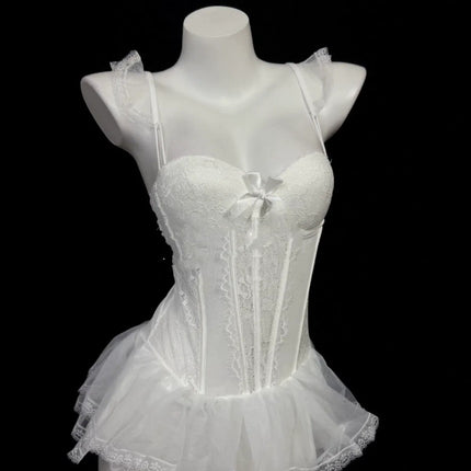 Sexy Lingerie, Sexy, No Need to Take Off, Pure Desire, Small Breasts, Vest, Uniform Suit, Hot Temptation on the Bed, Passionate Midnight Charm