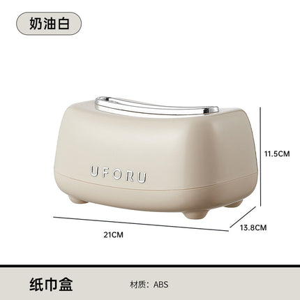 Tissue Box with High Aesthetic Value for Home Use in the Living Room or Entryway, Key and Watch Storage Box, Double-Layer Spring Lift Tissue Box Wholesale