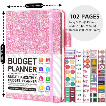 Cross-border Magic Cash Budget Notebook Monthly Plan Amazon Planner Week Plan English A5 Notepad