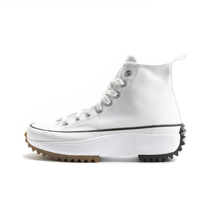 Putian shoes manufacturers muffin thick-soled women's shoes Shorty music increased saw-tooth lovers' shoes 1970s men's high-top canvas shoes