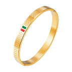 8mm gold red green glue