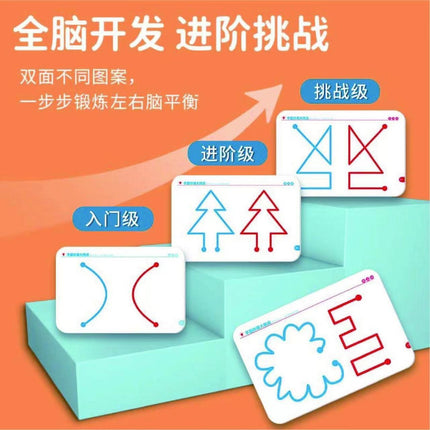 Left and Right Brain Development Toys for Young Children Whole Brain Thinking Training Concentration Attention Fine Movement Exercise Teaching Aid
