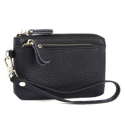 2022 New First Layer Cowhide Hand Small Wallet Simple Multifunctional Genuine Leather Hand with Coin Purse for Women Wholesale