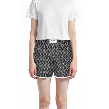 Summer Women's Suit Home Shorts Short-Sleeved Suit Sports and Leisure Two-Piece Set Breathable Thin Two-Piece Set with Logo