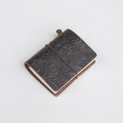 Wholesale Mini Retro Handbook New Notebook Traveler Crazy Horse Leather Portable Small Diary Customizable