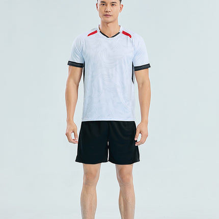 New Men's and Women's Quick-drying Breathable Adult Table Tennis Ball Suit Badminton Suit Tennis Sports Training Suit Running Suit Printed