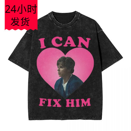 I Can Fix Him Nicholas Chavez t Shirts Hip Hop Washed Cotton