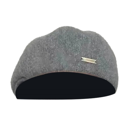 Elegant and Temperament All-match Beret Women's Autumn and Winter New Big-head-circumference Retro Wool Warm-keeping Forward Cap Shown Small Face
