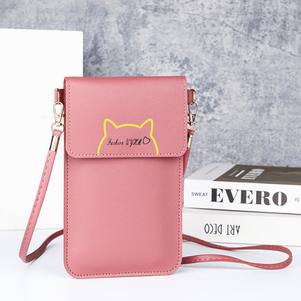 Factory wholesale touch screen mobile phone bag women's simple all-match Korean mobile phone bag large capacity mini fashion small satchel