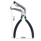 Curved version power-off pliers with green and black handle (1 piece)