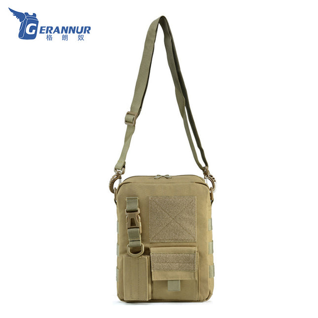Outdoor military fans camouflage shoulder bag men's fashion messenger bag IPAD bare metal bag men's bag leisure travel tactical bag