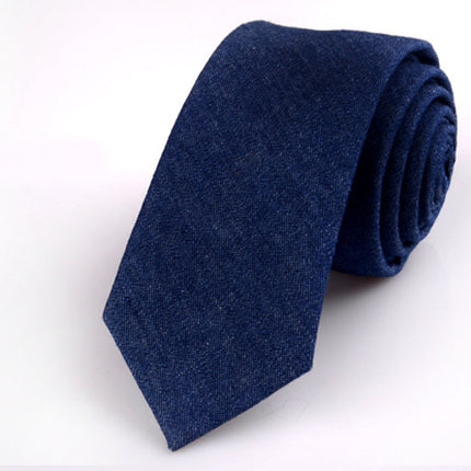 Korean Style Groom Best Man Casual Fashion Tie Groom Tie Men's Business Cotton Tie Men's Printed Tie