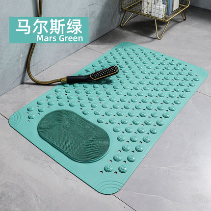 Bathroom Anti-slip Mat Massage Anti-fall Toilet Floor Mat with Suction Cup Waterproof and Dirty-resistant Hotel Shower Special Foot Mat
