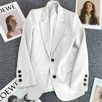 Avocado Green Blazer for Women 2026 Spring and Autumn New Casual Stylish Street-Style Blazer Korean Version Suit Jacket