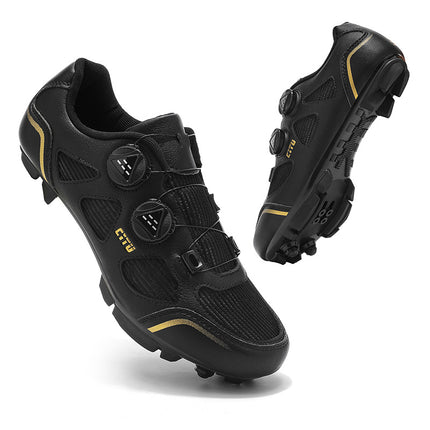 New Summer Hollow Road Bike Lock Shoe Set Hard-Soled Breathable Lock-Free Cycling Shoes Women's Power-Assisted Mountain Bike Lock Shoes